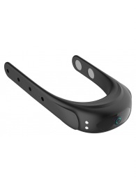 Черное эрекционное виброкольцо на ремешках - Boys of Toys - в Липецке купить с доставкой