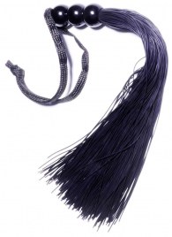 Черная силиконовая плетка - 25,4 см. - Boys of Toys - купить с доставкой в Липецке