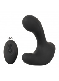 Черная анальная вибропробка с функцией расширения RC Butt Plug with 3 functions - Orion - в Липецке купить с доставкой