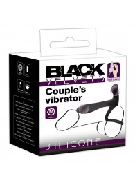 Черная насадка на член с вибрацией Couple’s Vibrator - Orion - в Липецке купить с доставкой