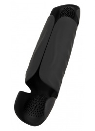 Черный вибромастурбатор с трехточечной стимуляцией Penis Trainer with 3 Point Stimulation - Orion - в Липецке купить с доставкой