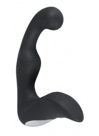 Черный перезаряжаемый стимулятор простаты с вибрацией - 14,6 см. - Orion - в Липецке купить с доставкой