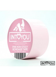 Розовый скотч для фиксации Non-Sticky Bondage Tape - 15 м. - Intoyou - купить с доставкой в Липецке