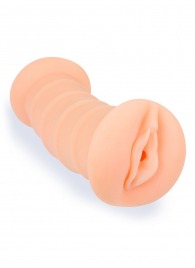 Телесный двусторонний мастурбатор с вибропулей и эрекционными кольцами в комплекте - Sexy Girl - в Липецке купить с доставкой
