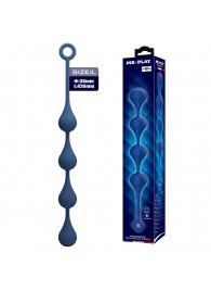 Синяя анальная цепочка - 42,6 см. - Baile