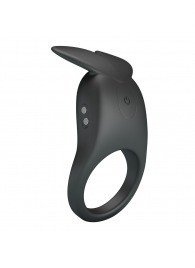 Черное перезаряжаемое виброкольцо Carlton - Baile - в Липецке купить с доставкой