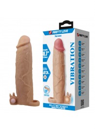 Телесная насадка на пенис Xerxes - 22 см. - Baile - в Липецке купить с доставкой