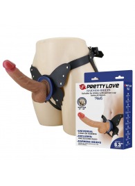 Поясной страпон Wells: трусики в форме бабочки и фаллоимитатор-насадка - Baile - купить с доставкой в Липецке