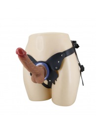 Поясной страпон Wells: трусики в форме бабочки и фаллоимитатор-насадка - Baile - купить с доставкой в Липецке