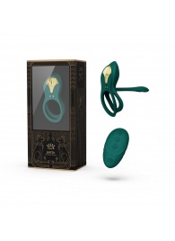 Зеленое эрекционное виброкольцо Bayek с пультом ДУ - Zalo - в Липецке купить с доставкой