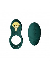 Зеленое эрекционное виброкольцо Bayek с пультом ДУ - Zalo - в Липецке купить с доставкой