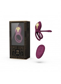 Фиолетовое эрекционное виброкольцо Bayek с пультом ДУ - Zalo - в Липецке купить с доставкой