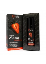 Жидкий вибратор Orgie High Voltage Strawberry - 15 мл. - ORGIE - купить с доставкой в Липецке