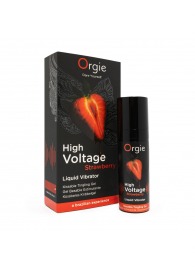 Жидкий вибратор Orgie High Voltage Strawberry - 15 мл. - ORGIE - купить с доставкой в Липецке