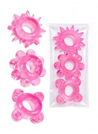 Комплект из 3 розовых эрекционных колец - Erowoman-Eroman - в Липецке купить с доставкой