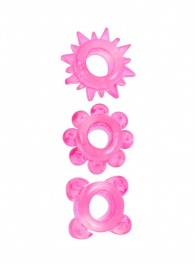 Комплект из 3 розовых эрекционных колец - Erowoman-Eroman - в Липецке купить с доставкой