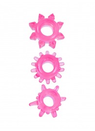 Комплект из трех розовых эрекционных колец - Erowoman-Eroman - в Липецке купить с доставкой