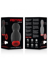 Черно-красный мастурбатор с вибрацией и всасыванием - JAMYJOB - в Липецке купить с доставкой