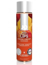 Лубрикант на водной основе с ароматом персика JO Flavored Peachy Lips - 120 мл. - System JO - купить с доставкой в Липецке