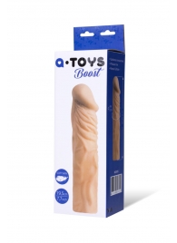 Насадка с ярко выраженной головкой и рельефным стволом - 19 см. - A-toys - в Липецке купить с доставкой