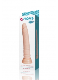 Телесный фаллоимитатор A-toys с присоской - 22 см. - A-toys купить с доставкой в интернет-магазине Orgasmix в Липецке Телесный фаллоимитатор A-toys с присоской - 22 см. - A-toys