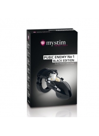 Пояс верности с электростимуляцией Mystim Pubic Enemy No1 Black Edition - MyStim - купить с доставкой в Липецке