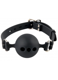 Силиконовый кляп-шар с отверстиями для дыхания Silicone Breathable Ball Gag Small - Pipedream - купить с доставкой в Липецке