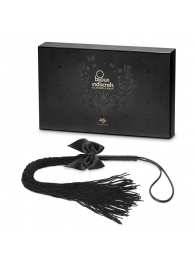 Чёрная плётка Lilly Whip Bijoux - Bijoux Indiscrets - купить с доставкой в Липецке