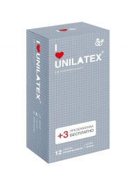 Презервативы с точками Unilatex Dotted - 12 шт. + 3 шт. в подарок - Unilatex - купить с доставкой в Липецке