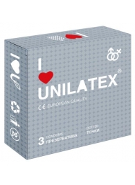 Презервативы с точками Unilatex Dotted - 3 шт. - Unilatex - купить с доставкой в Липецке