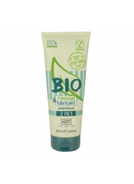 Массажный гель-лубрикант Bio 2-in-1 - 200 мл. - HOT - купить с доставкой в Липецке