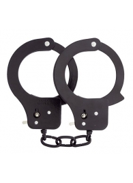 Чёрные наручники из листового металла BONDX METAL CUFFS BLACK - Dream Toys - купить с доставкой в Липецке