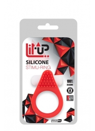 Красное эрекционное кольцо LIT-UP SILICONE STIMU RING 1 RED - Dream Toys - в Липецке купить с доставкой