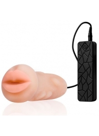 Мастурбатор-ротик с вибрацией REALSTUFF VIBRATING MASTURBATOR MOUTH - Dream Toys - в Липецке купить с доставкой