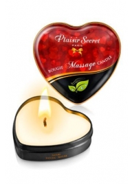 Массажная свеча с нейтральным ароматом Bougie Massage Candle - 35 мл. - Plaisir Secret - купить с доставкой в Липецке