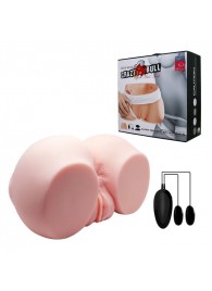 Телесный мастурбатор с двумя любовными тоннелями и вибрацией - Baile - в Липецке купить с доставкой