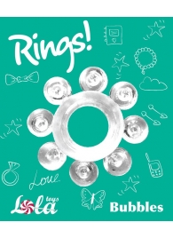 Прозрачное эрекционное кольцо Rings Bubbles - Lola Games - в Липецке купить с доставкой