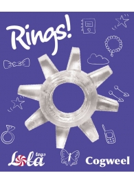 Прозрачное эрекционное кольцо Rings Cogweel - Lola Games - в Липецке купить с доставкой