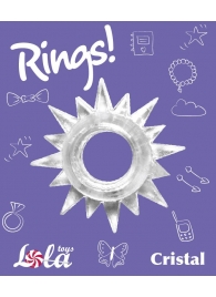 Прозрачное эрекционное кольцо Rings Cristal - Lola Games - в Липецке купить с доставкой