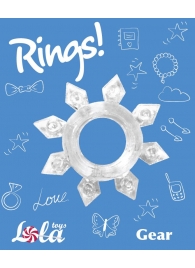 Прозрачное эрекционное кольцо Rings Gear - Lola Games - в Липецке купить с доставкой