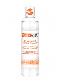 Гель-смазка 2-в-1 MASSAGE   LUBRICANT GUARANA - 300 мл. - Waterglide - купить с доставкой в Липецке