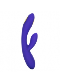 Фиолетовый вибратор с функцией электростимуляции Intimate E-Stimulator Dual Wand - 21,5 см. - California Exotic Novelties - купить с доставкой в Липецке