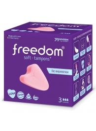 Женские гигиенические тампоны без веревочки FREEDOM normal - 3 шт. - Freedom - купить с доставкой в Липецке