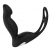 Черный вибромассажер простаты P-PLEASER W ERECTION ENHANCE - Dream Toys - в Липецке купить с доставкой