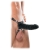Чёрный полый страпон 7  Silicone Hollow Strap-On - 18 см. - Pipedream - купить с доставкой в Липецке