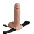 Телесный перезаряжаемый вибрострапон 7  Hollow Rechargeable Strap-on with Balls - 20,3 см. - Pipedream - купить с доставкой в Липецке