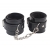 Черные оковы на ноги Obey Me Leather Ankle Cuffs - Chisa - купить с доставкой в Липецке