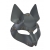 Серая маска Wolf с клепками - Sitabella - купить с доставкой в Липецке