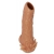 Телесная насадка с усиками и открытой головкой Nude Sleeve M - 12 см. - KOKOS - в Липецке купить с доставкой