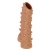 Телесная насадка с шипами и открытой головкой Nude Sleeve L - 14 см. - KOKOS - в Липецке купить с доставкой
